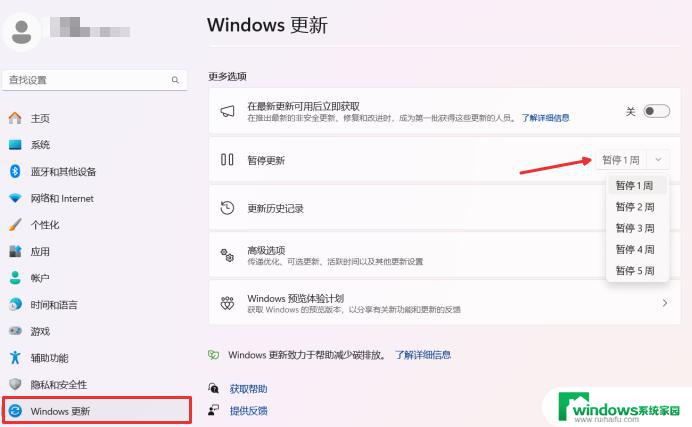 win11阻止预览版更新 win11禁止系统自动更新的方法