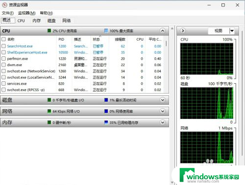 资源监视器 win11 Win11资源监视器快速打开方法