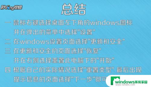 windows10还原到初始状态 win10系统恢复初始安装后需要注意什么