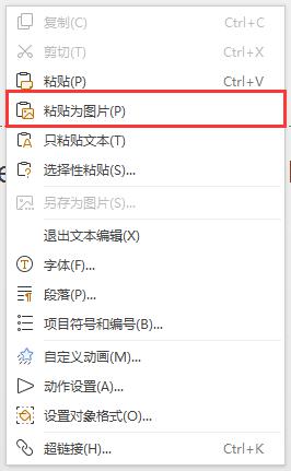 wps把粘贴为图片设为右键菜单 wps如何设置右键菜单中的把粘贴为图片功能