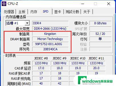 查询内存颗粒 CPU Z内存颗粒查看教程