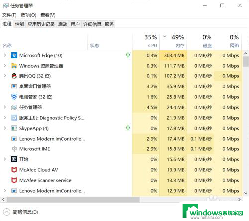 电脑一玩游戏内存就占用过高 win10内存占用率过高导致电脑卡顿怎么办