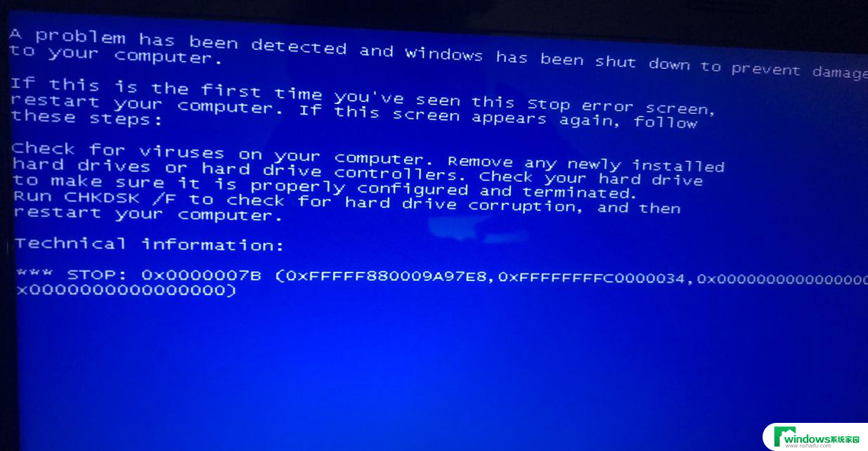 电脑0x0000007b蓝屏 0x0000007B蓝屏错误解决方法