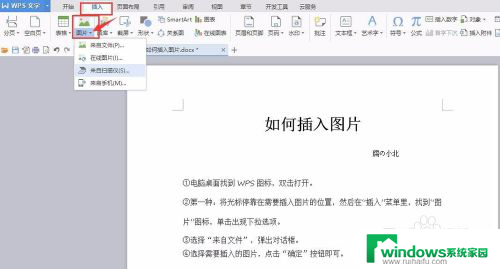 如何在wps office中添加图片 WPS中如何插入图片