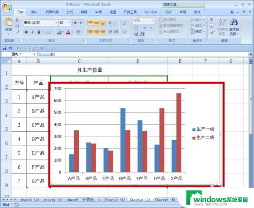 excel表格柱形图标题 如何添加标题到EXCEL 2007柱形图