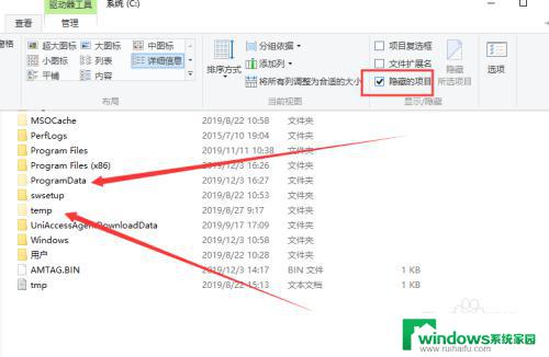 怎么查看硬盘隐藏文件 win10如何显示磁盘中的隐藏文件