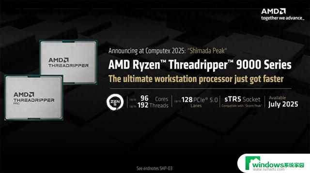 AMD发布最多96核锐龙Threadripper 9000系列处理器，Computex 2025最新动态