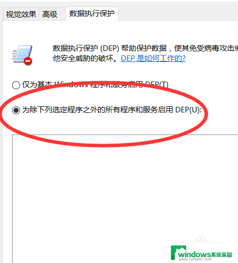 win10添加保护程序 win10如何添加数据执行保护