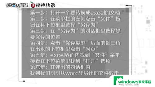 如何将word表格转换成excel表格 Word表格转换成Excel教程