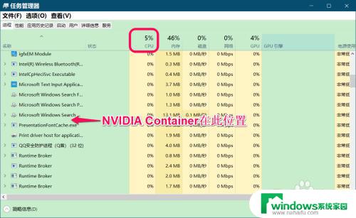 nvidia container怎么关闭 解决Win10 NVIDIA Container占用CPU过高问题的方法