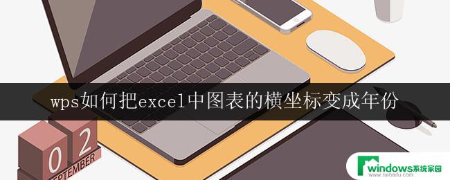 wps如何把excel中图表的横坐标变成年份 excel中的图表如何将横坐标显示为年份